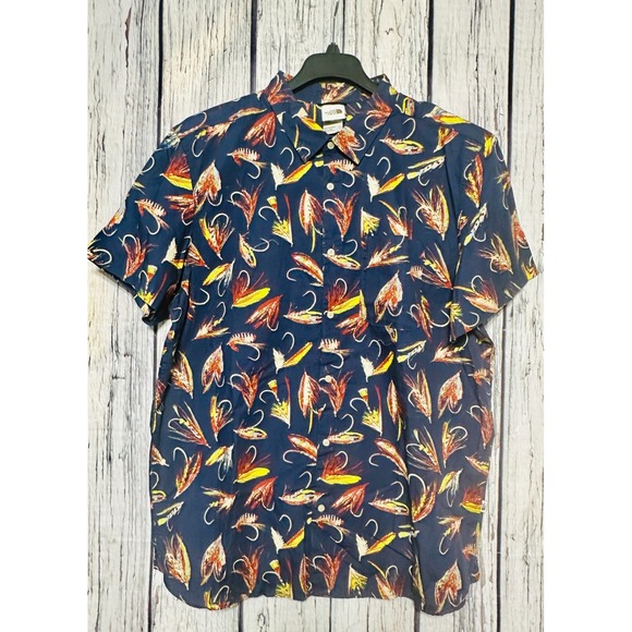 The North Face Baytrail Shirt Navy Fly Fishing Lure Button Up Shirt Mens XXL NWT - Picture 1 of 8